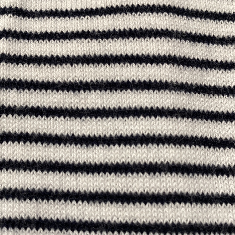 Loft Open Hooded Striped Cardigan 💗 White & Black - Picture 16 of 16